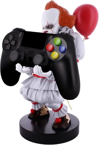 Exquisite Gaming Pennywise Phone Holder Gaming Controller Stand, 8.5 in Cable Guys Device Organizer, Official Warner Bros Licensed Figure