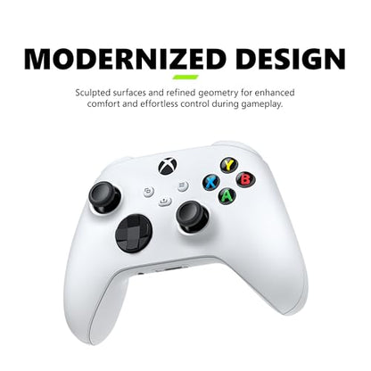 Xbox Core Wireless Gaming Controller – Robot White– X|S, One, Windows PC, Android, and iOS