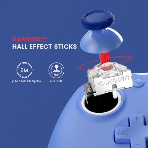 GameSir G7 SE Wired Controller for Xbox Series X|S, Xbox One & Windows 10/11, Plug and Play Gaming Gamepad with Hall Effect Joysticks/Hall Trigger, 3.5mm Audio Jack (Blue) - color: Blue