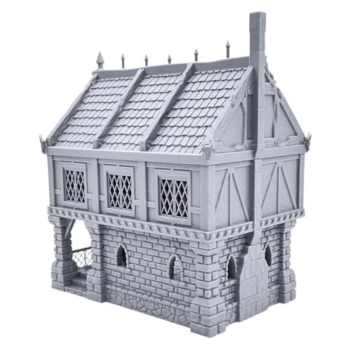 EnderToys Ulvheim Small Merchant House by Terrain4Print, 3D Printed Tabletop RPG Scenery and Wargame Terrain 28mm Miniatures