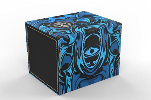 Vault- TCG/MTG 100+ Card Color Combo Deck Box (Blue/Black) - color: Blue/Black