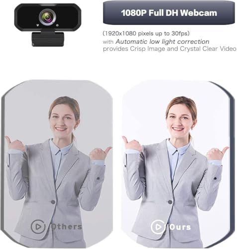 USB-C 1080P Webcam Compatible with Switch 2/ PC - Streaming Camera for Zoom/Teams/Skype, Plug&Play PC/Mac/Laptop - color: Black-USB C