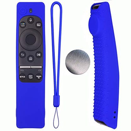 Silicone Protecitve Case Cover for Samsung Smart TV Remote Control BN59 Series, with Magnet Anti-Lost Shockproof Soft Anti Slip Samsung Remote Control Cover (Blue) - color: Blue