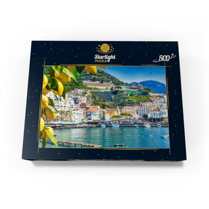 MyPuzzle Panoramic View of Beautiful Amalfi On Hills Leading Down to The Coast, Campania, Italy - Premium 500 Piece Jigsaw Puzzle for Adults - size: 500 Pieces