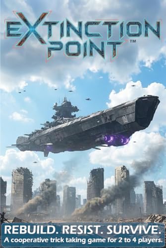 Extinction Point Card Game - Cooperative Sci-Fi Base-Building & Trick-Taking Survival Game with Hidden Traitor Mechanics, 1-4 Players
