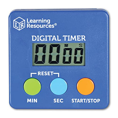 Learning Resources Digital Timer | Visual Timer for Kids, Digital Timers for Classroom, Kids Stopwatch, Magnetic Timers, Teacher Must Haves