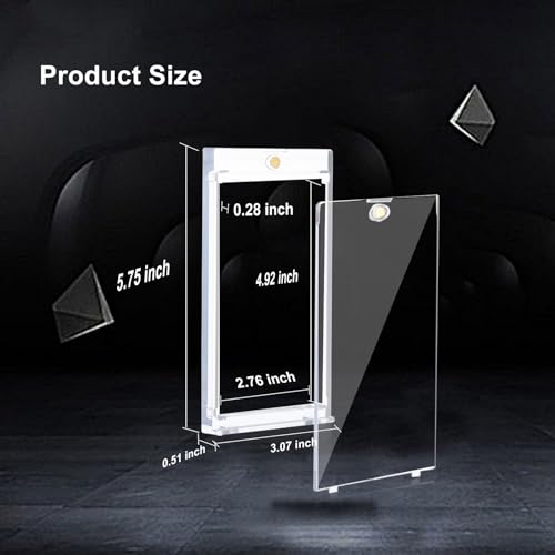 10-Pack One Touch Booster-Pack Magnetic-Holders - UV Protection Clear Booster Pack Cases, Fit for Standard Cards Storage and Display, Protect Your Collectible, Sports, and Gaming Cards
