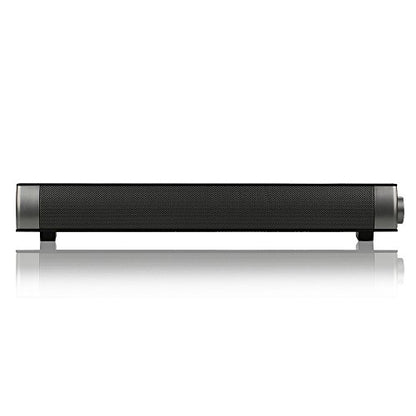 Powerful Portable Soundbar for iMac MacBook PC iPhone Bluetooth 3.0 +EDR, Speakerphone, Powerful 1800mAh Lithium Battery, Super Bass, 3D Stereo Surround Sound 2.0 Channel, Home Cinema System (Black)