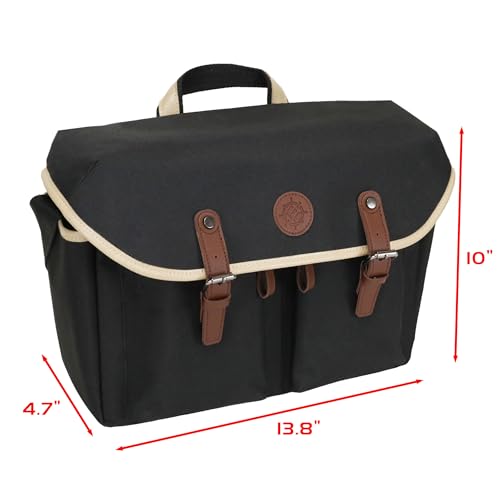 ENHANCE Designer Edition DnD Bag - RPG Player's Dungeons and Dragons Messenger Bag Fits Player's Handbook, Binders, Dice - color: Black