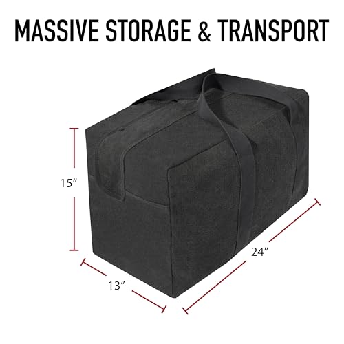 Rothco Canvas Parachute Cargo Bag | Built From Rugged Canvas, This Spacious Cargo Bag Hauls Gear With Ease—Durable, Reliable, And Ready - color: Work Brown