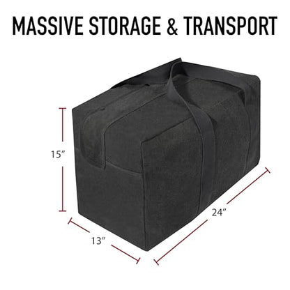 Rothco Canvas Parachute Cargo Bag | Built From Rugged Canvas, This Spacious Cargo Bag Hauls Gear With Ease—Durable, Reliable, And Ready - color: Work Brown