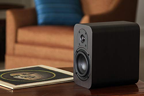 Micca RB42 Reference 2-Way Passive Bookshelf Speakers, Stereo Pair, Walnut | Amplifier Required, Long-Throw 4-Inch Woofers, 0.75-Inch Silk-Dome Tweeter, Desktop, Home Theater, Surround Sound