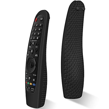 Silicone Protective Case for LG MR20GA MR19BA MR18BA MR650A MR600 Remote Control, Anti-Slip Cover for LG AKB75855501 Magic Remote Skin Protector,Black - color: Black
