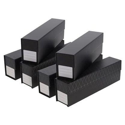 BCW QuickFold® Card Storage Boxes for Magnetics & Toploaders – 6 Pack | Trading Card Holder Box with Magnetic Closure | Easy Fold Assembly for Sports and TCG Cards - size: 6 Pack
