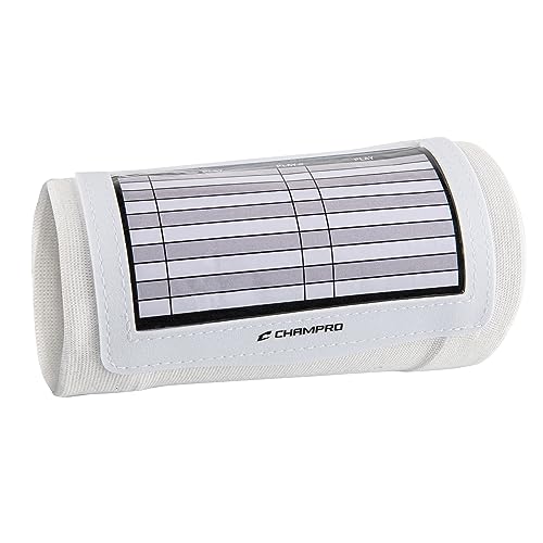 Champro Wristband Playbook - color: White, White, size: Adult