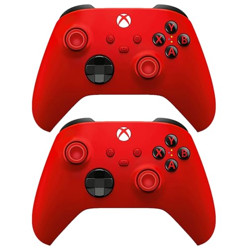 Microsoft QAU-00011 Xbox Wireless Controller Pulse Red 2 Pack - color: Pulse Red
