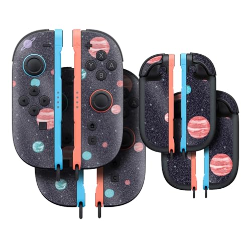 Glossy Glitter Gaming Skin Compatible with Nintendo Switch 2 Joy-Con Controller 2 Pack - Bright Night Sky - Premium 3M Vinyl Protective Wrap Decal Cover - Easy to Apply Made in The USA by MightySkins - color: Bright Night Sky, size: 2 Pack of Joy-Con Skin