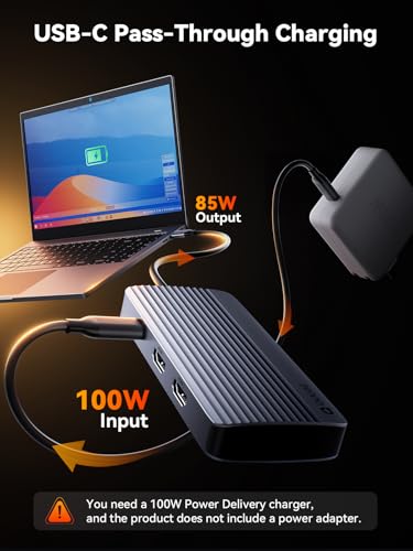 QUUGE Docking Station Dual Monitor 2 HDMI, 7 in 1 USB C Hub with Dual HDMI 4K, PD Charging, 5Gbps USB 3.0, 3 USB2.0, USB C Docking Station for MacBook Pro/Dell XPS/HP/Lenovo/Surface/Yoga etc - style: QC701【2 × HDMI + 4 × USB-A + PD 100W】