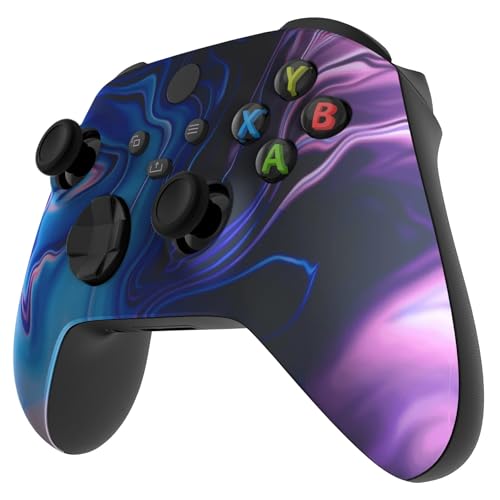 Stealth Controllers Wireless Controller for Xbox Series S, Xbox Series X, Xbox One - Soft Touch Feel - Custom Series S/X Controller (Purple Swirl) - color: Purple Swirl
