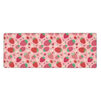 Strawberry Mouse Pad XL Large Mousepad Non Slip Rubber Base Desk Mat for Laptop Computer Gaming 31.5" X 12" - color: Strawberry