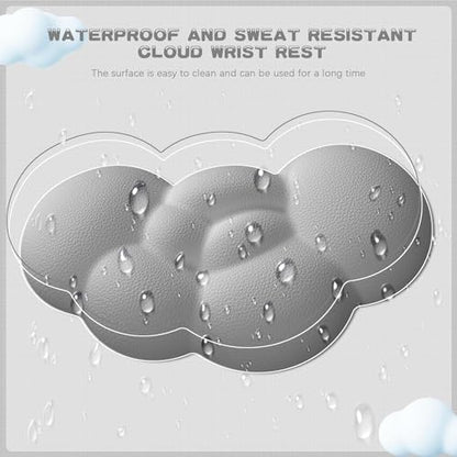 Ergonomic Cloud Mouse Wrist Rest with Coaster, Soft Memory Foam Wrist Support Pad Cushion for Mouse Computer Laptop Office PC Gaming Home, Non-Slip Base, Massage Holes Design, Wrist Pain Relief - color: 2 in 1 Set-grey