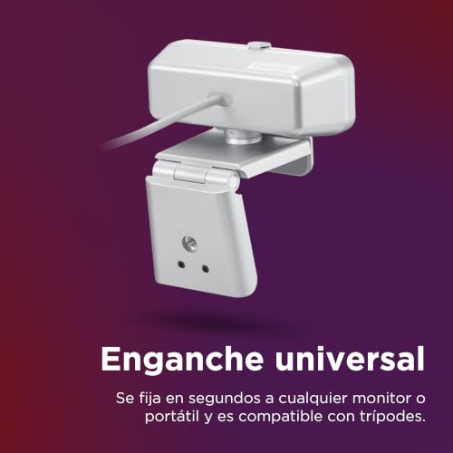 Lenovo 310 FHD Webcam, 1080p, FHD Resolution @30 FPS, Plug-and Play USB Connectivity, 1.8M Cable, 2 Integrated Microphones, External Privacy Shutter, White - color: White, style: 310 FHD