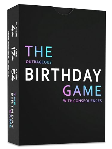 The Outrageous Birthday Card Game | Adult Games for Birthdays | Party Games | Birthday Gifts for Women & Men, Party Gift Ideas for Him or Her, Boyfriend and Girlfriend | Fun Card Games for Adults - style: The Birthday Game