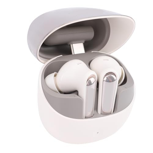 ciciglow Wireless Gaming Earbuds, 2.4GHz Bluetooth Dual Mode Earbuds with ENC Mic, 3D Sound Quality Low Latency for Phone Tablet Laptop (White) - color: White