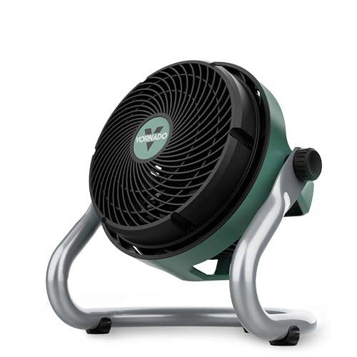 Vornado EXO61 Heavy Duty Air Circulator, 3-Speed, Industrial Floor Blower Fan with 8 ft Cord, IP54 Motor, Steel Base, Non-Slip Feet for Garage, Workshop, Job Site Cooling - style: EXO61 - Medium