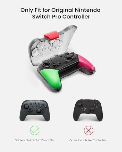 Tomtoc Switch Pro Controller Case - Hard Shell Joystick Protector for Nintendo Switch OLED, Shock-proof, Anti-scratch, Water-resistant Accessory Cover
