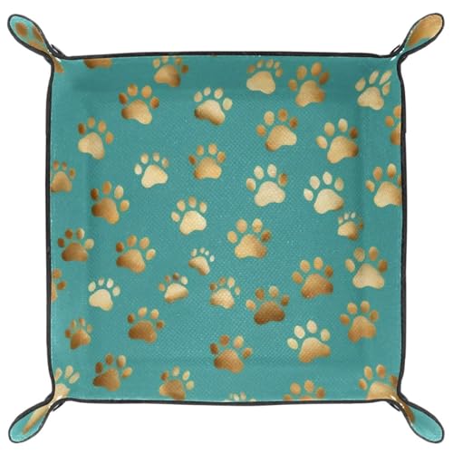 Dogs Paws Dice Tray Dice Rolling Tray Folding Dice Holder for Dice Games, Like RPG, DND and Other Table Games - color: Multi 15