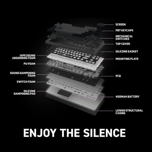 msi Forge GK600 TKL Wireless Sky - Mechanical Linear SWITCHES - Dye-Sublimated PBT Keycaps, Anti-Slip Base, RGB LED, USB 2.0, Bluetooth, 2.4 GHz - Tenkeyless - style: FORGE GK600 TKL W SKY US