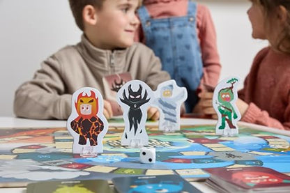 Miniland Cooperative Anti-Bullying Board Game for Kids 4+, Includes Board, Avatars and Educational Guide, 2 to 4 Players | Escape from Monsterland - color: Escape from Monsterland