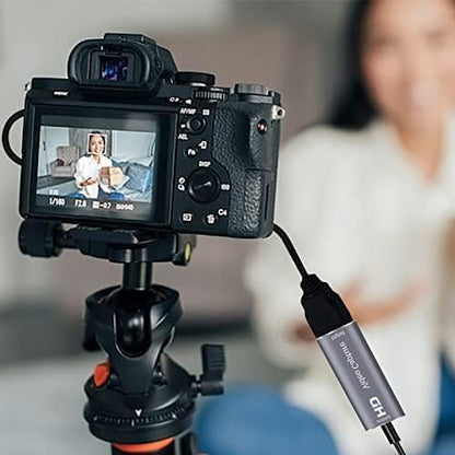 4K TypeC HDMI Capture Card, Cam Link Video Capture Card HDMI to 1080P Type-C for Windows Mac OS System for Streaming Gaming Meeting with USB C Adapter to Adjust PS3 4, Switch, Xbox