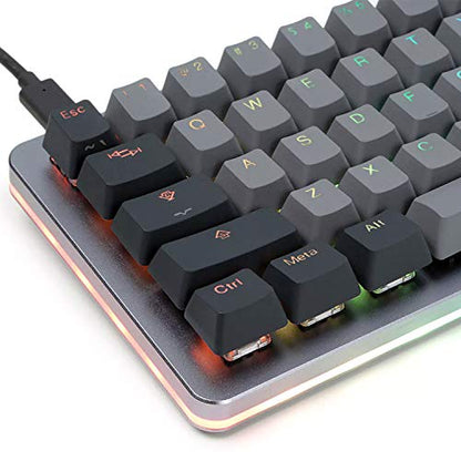 Drop ALT Mechanical Keyboard — 65% (67 Key) Gaming Keyboard, Hot-Swap Switches, Programmable Macros, RGB LED Backlighting, USB-C, Doubleshot PBT, Aluminum Frame (Kaihua Speed Silver, Gray) - color: Space Gray, style: Kaihua Speed Silver