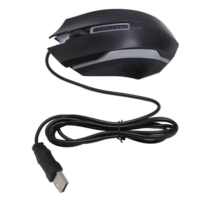 Zyyini Computer Mouse Wired, USB Wired Mouse with 4.9ft Cable 1200 DPI Sensitive Comfortable Grip RGB Optical Computer Mouse Right or Left Hand Use for Laptop, Chromebook, PC, Desktop,