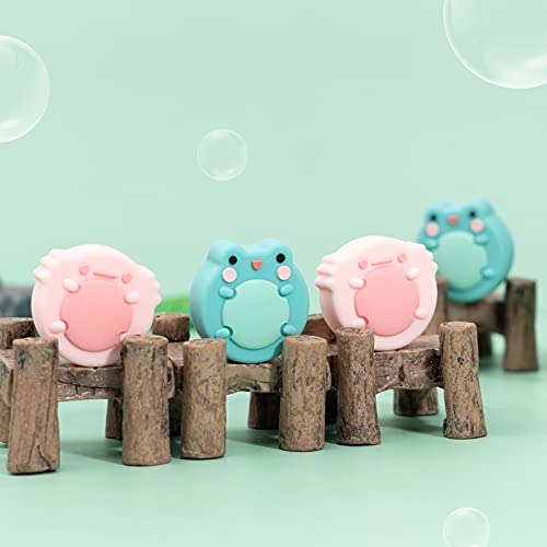 GeekShare Cute Animal Theme Silicone Joycon Thumb Grip Caps,Compatible with Nintendo Switch/OLED/Switch Lite,4PCS - Frog & Axolotl - color: Frog & Axolotl