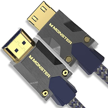 Monster M3000 Ultra High Speed HDMI Cable 4.9 ft, 8K 60Hz, 48 Gbps, HDR, ARC/eARC, 7.1 Audio, Braided Duraflex Jacket, Gold Plated Connectors, HDMI Cable for TV, Gaming, Monitor, Soundbar
