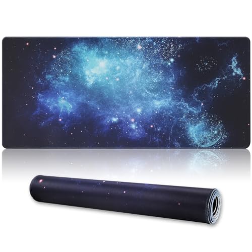 XXL Gaming Mouse Pad 35.4x15.7 Professional Large Mouse Pad & Computer Game Mouse Mat-90x40 Spacebluedot - color: 90x40 Spacebluedot, size: 35.4x15.7x0.1IN