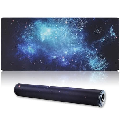 XXL Gaming Mouse Pad 35.4x15.7 Professional Large Mouse Pad & Computer Game Mouse Mat-90x40 Spacebluedot - color: 90x40 Spacebluedot, size: 35.4x15.7x0.1IN