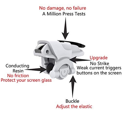 FSIGOM Mobile Controller,Aim Keys L1R1 and Gamepad Knives Out/Rules of Survival,Cellphone Game Trigger,Battle Royale Sensitive Shoot (Mobile Game Controller E) - color: Mobile Game Controller E