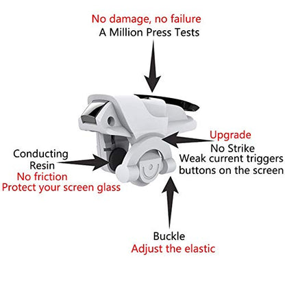 FSIGOM Mobile Controller,Aim Keys L1R1 and Gamepad Knives Out/Rules of Survival,Cellphone Game Trigger,Battle Royale Sensitive Shoot (Mobile Game Controller E) - color: Mobile Game Controller E