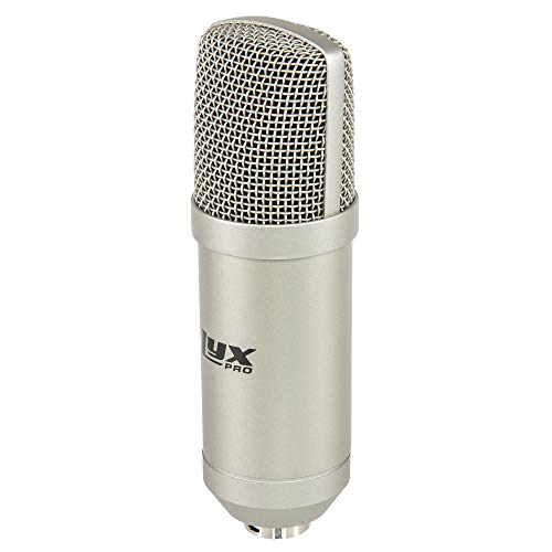 LyxPro Condenser Microphone for Studio, Vocals, Instruments, Podcasting and Professional Recordings with Shockmount and XLR Cable