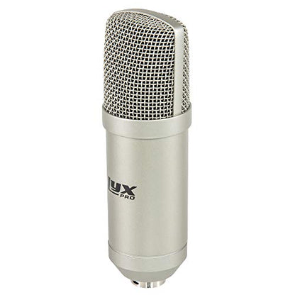 LyxPro Condenser Microphone for Studio, Vocals, Instruments, Podcasting and Professional Recordings with Shockmount and XLR Cable