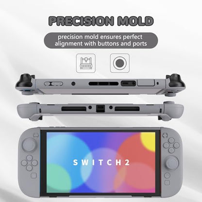 PlayVital Hard Case Carrying Case Set for Nintendo Switch 2 Gray