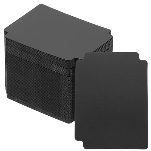 PATIKIL Trading Card Dividers, 100 Pcs Index Card Football Card Sorter Storage Boxes Organizer Tray Accessories for Sports Game Baseball Card, Black - color: Black