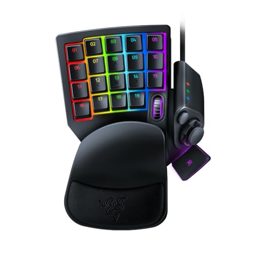 Razer Tartarus Pro Gaming Keypad: Analog-Optical Key Switches - Rapid Trigger - Adjustable Actuation - 32 Programmable Keys - Customizable Macros - Chroma RGB Lighting - Classic Black | Rapid Trigger, Adjustable Actuation, 32 Programmable Keys, Customizab