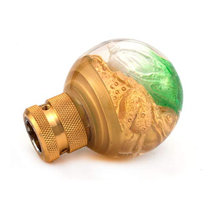 MT Gear Stick Shifter Knob, Lucky Gold Car Shift Handle Fit Most Automatic Manual Transmissions - color: Yellow