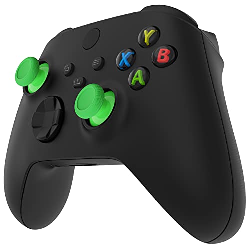 eXtremeRate Replacement Thumbsticks for Xbox Series X & S Controller, Joysticks Repair Kit for Xbox Wireless Controller, Custom Analog Stick Buttons for Xbox One S/X/Elite Controller - Green - color: Green