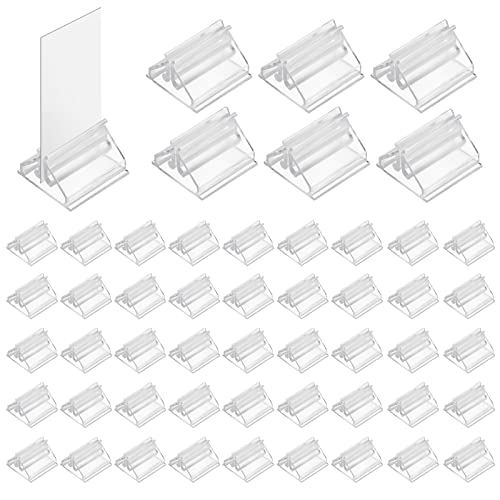 Aster 48 PCS Acrylic Card Stands Clear Game Card Stands, Game Piece Holders Board Game Pieces Stand Markers for Cards, Photos, Memos, Pictures Display